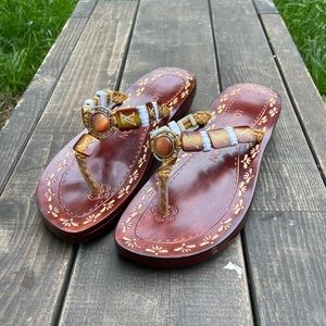 Vintage Louis Vuitton Wooden Sandals